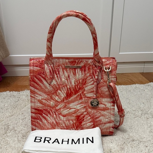 🦩NWOT Brahmin Caroline Pink Flamingo 🦩 - Picture 1 of 9